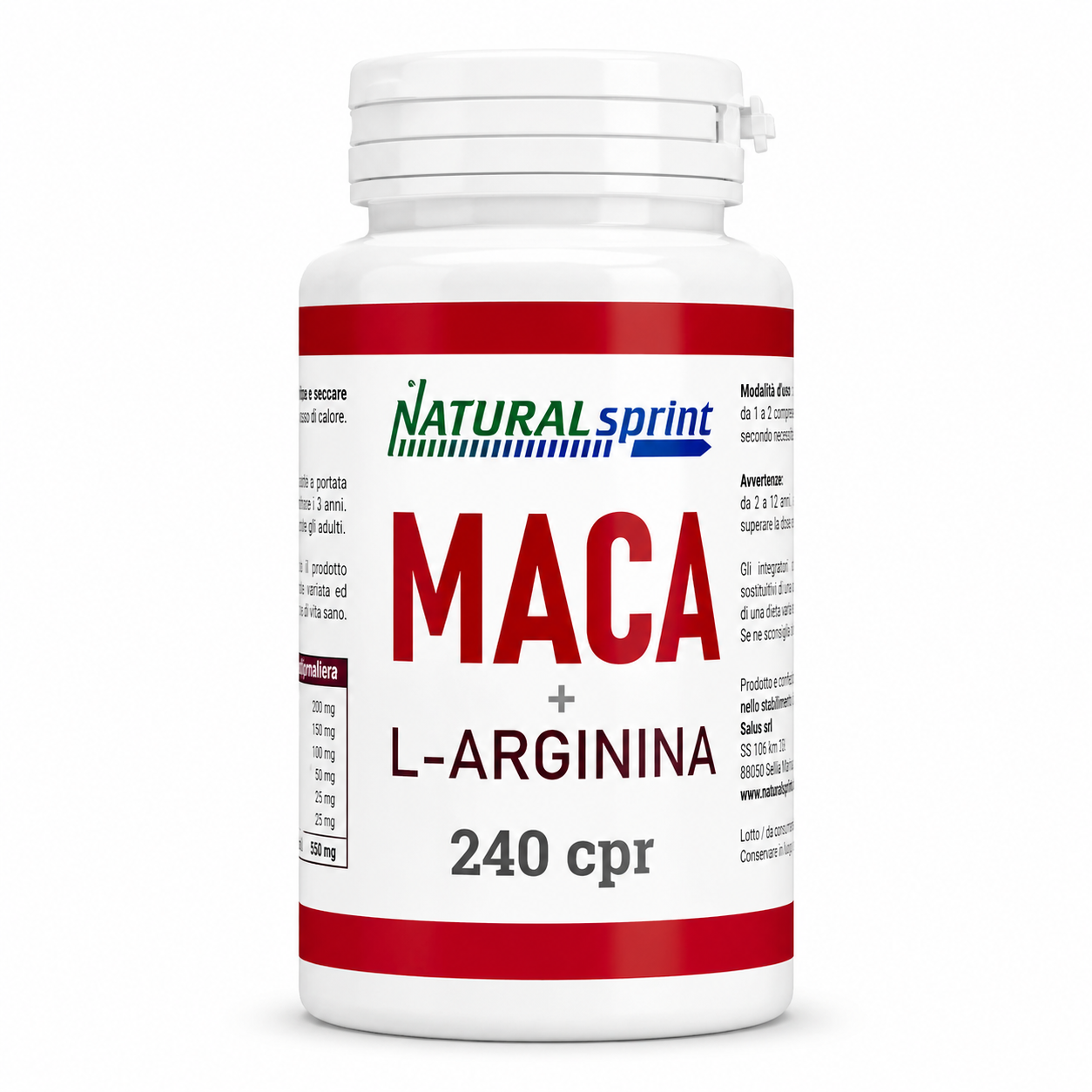 Maca Peruviana, Arginina, Zinco, Integratore Energizzante