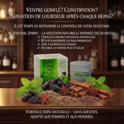 Natural Sprint – 90 comprimés pour soulager la constipation et retrouver un transit naturel 🇮🇹